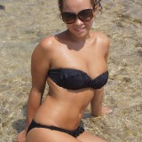 hotties having fun showing their tits on the beach #6