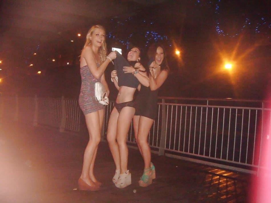 random drunk girls enjoying good times (naked) #13